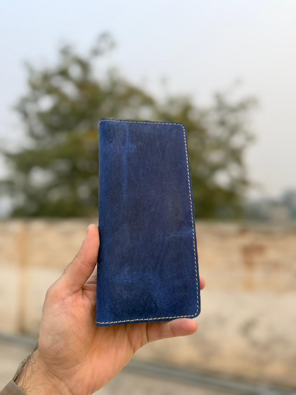 Men's Genuine Cow Leather Slim Wallet (1 Year Replaceable warranty)