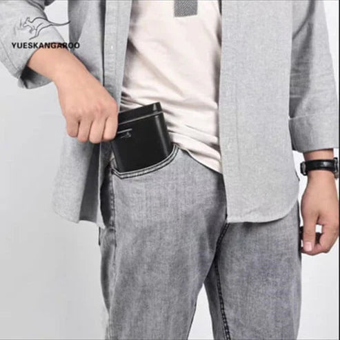 Long leather wallet